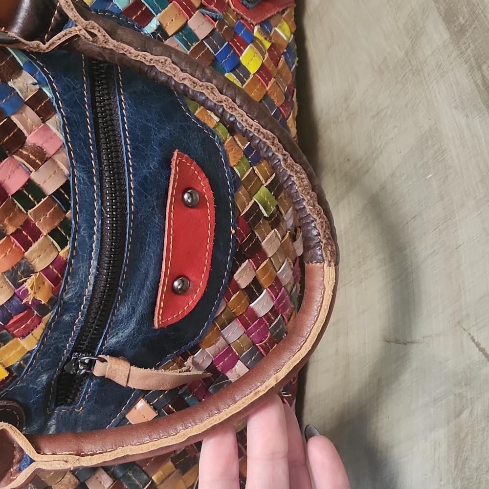 Multicolor leather purse - Picture 2 of 10
